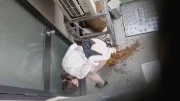 Asian office girls diarrhea 7